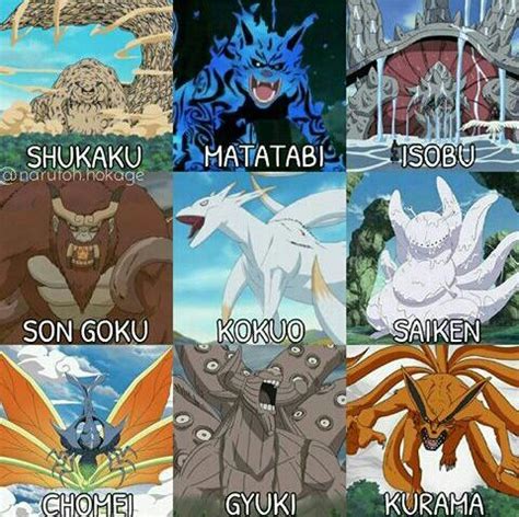 all tailed beast names.